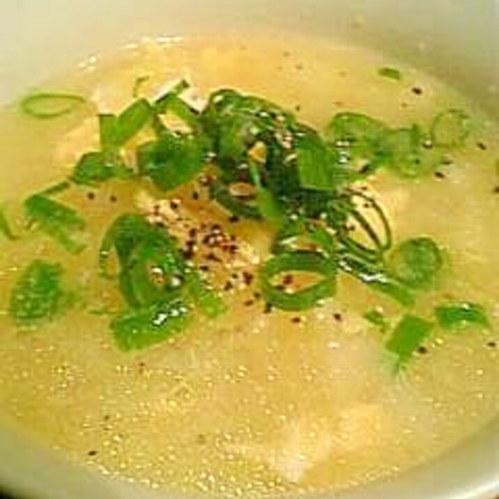 シンプルキャベツの中華スープ♪